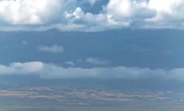 Elephant in background mountain